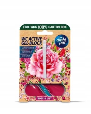 Ambi Pur kostka czyszczenie WC Rose & Lily 0,45l