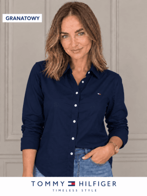 Koszula damska Tommy Hilfiger granatowy PEDRO