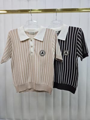 Sweter paski polo LAVYSH L8226