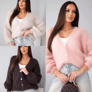 Sweter 80% z kid moher CASUAL