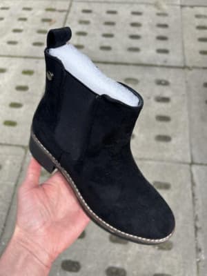 SS 9- Seastar czarny botek zamszowy z przeszyciem KE230P BLACK