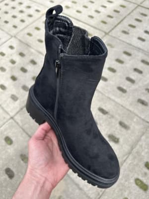 SS 12- Seastar czarny botek zamszowy z gumą  NS521P BLACK