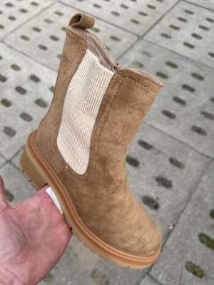 SS 13- Seastar karmelowy botek z gumą NS521P KHAKI