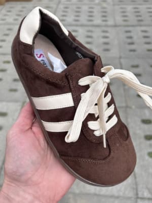 SS 21- Seastar szeroki trampek sznurowany czekoladowy JHP77P BROWN