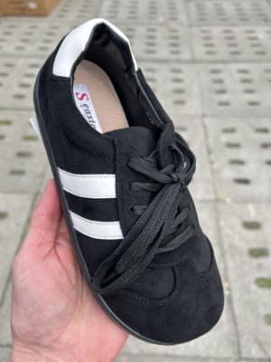 SS 22- Seastar szeroki trampek sznurowany czarny JH577P BLACK