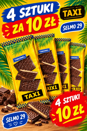 ZESTAW 4x Ciastka TAXI Tymonki 85g (4-pak)
