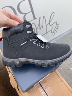 Men 18 męski traper wiązany z zamkiem A8020-1 black