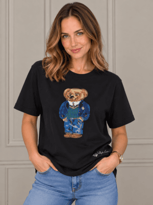 Tshirt damski Polo Ralph Lauren czarny
