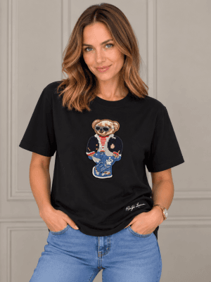 Tshirt damski Polo Ralph Lauren czarny 
