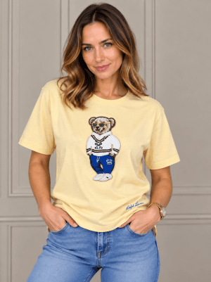Tshirt damski Polo Ralph Lauren żółty 