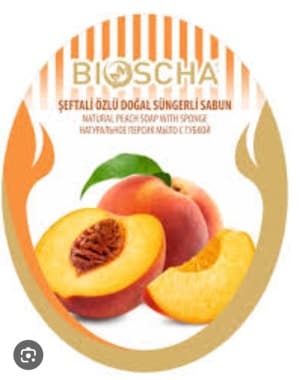 Bioscha gabka z mydłem brzoskwinia