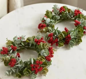 couronne de noël bougie