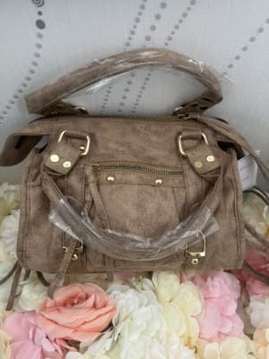Sac frange beige