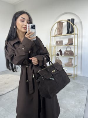 Produkt - TORBA HERMES DUŻA ZAMSZ 