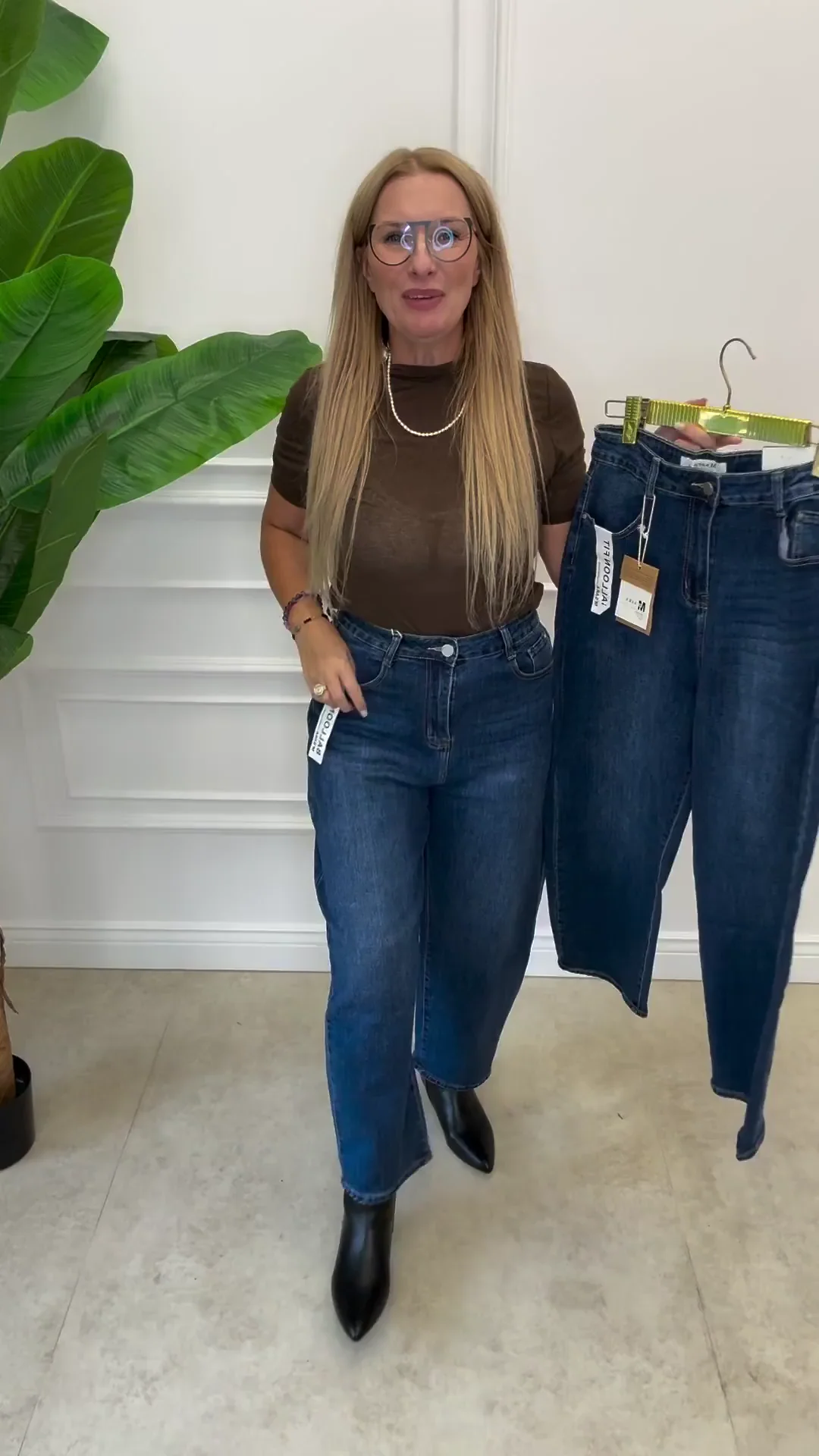 Spodnie jeans ballon fit 