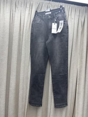 spodnie jeans szare