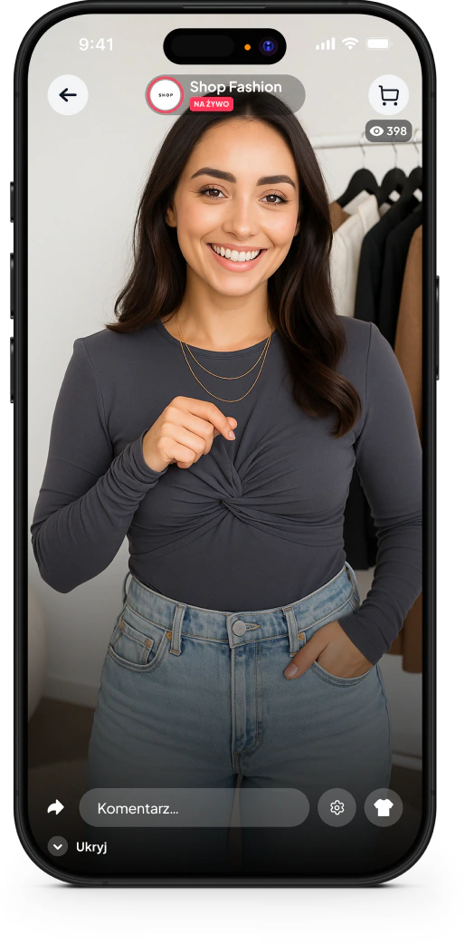 Seller LIVE broadcast in the Selmo app